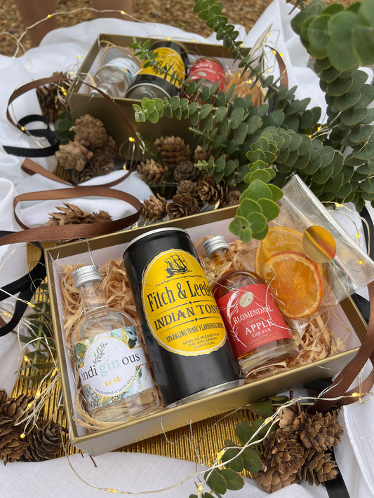 Luxury Double Mini Craft Spirit & Mixer Christmas Gift Box | Perfect Stocking Filler