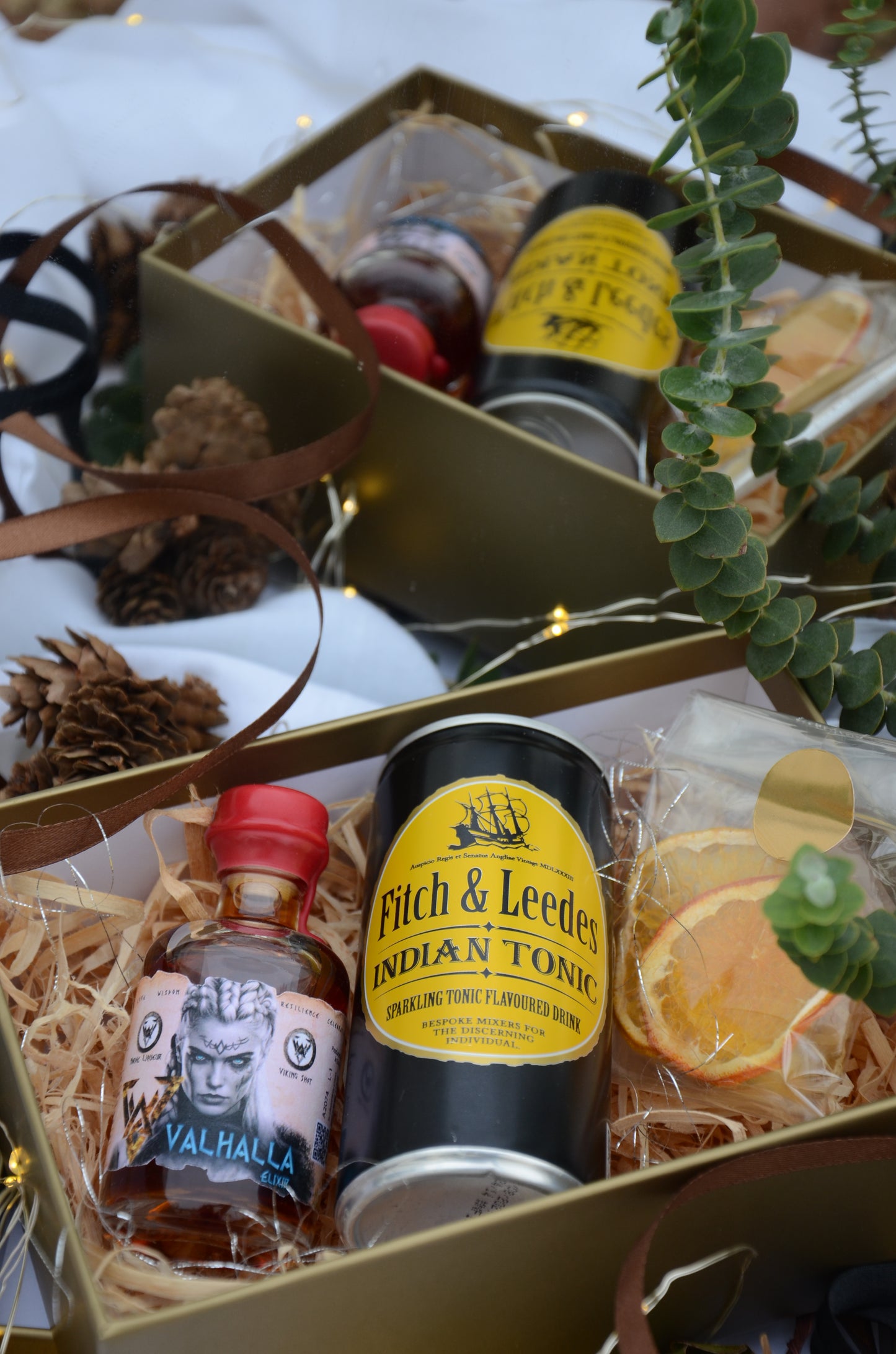 Luxury Mini Craft Spirit & Mixer Christmas Gift Box | Perfect Stocking Filler