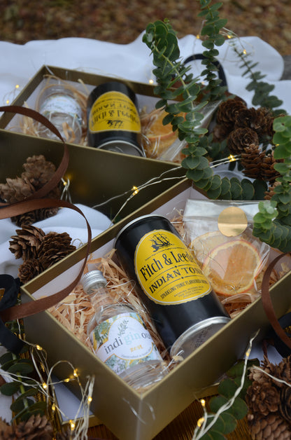 Luxury Mini Craft Spirit & Mixer Christmas Gift Box | Perfect Stocking Filler