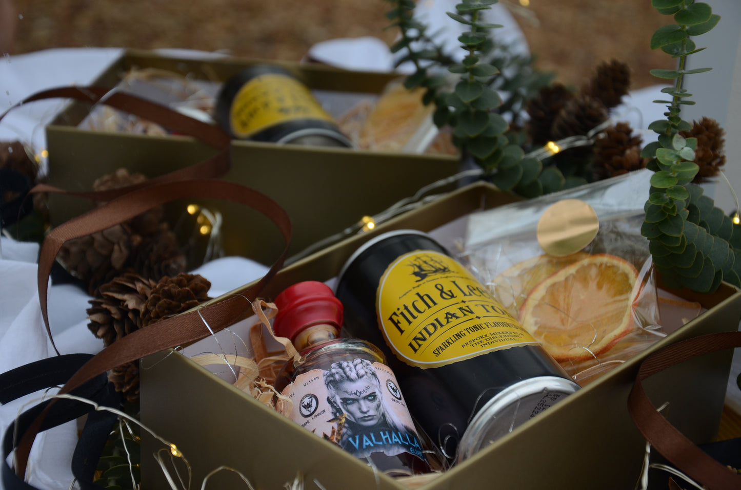 Luxury Mini Craft Spirit & Mixer Christmas Gift Box | Perfect Stocking Filler