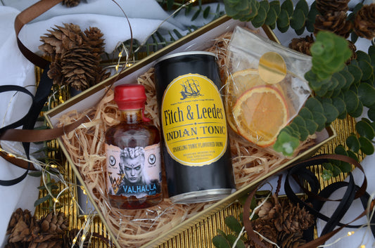 Luxury Mini Craft Spirit & Mixer Christmas Gift Box | Perfect Stocking Filler