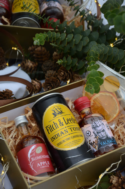 Luxury Double Mini Craft Spirit & Mixer Christmas Gift Box | Perfect Stocking Filler