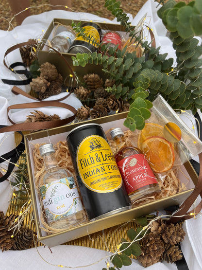 Luxury Double Mini Craft Spirit & Mixer Christmas Gift Box | Perfect Stocking Filler