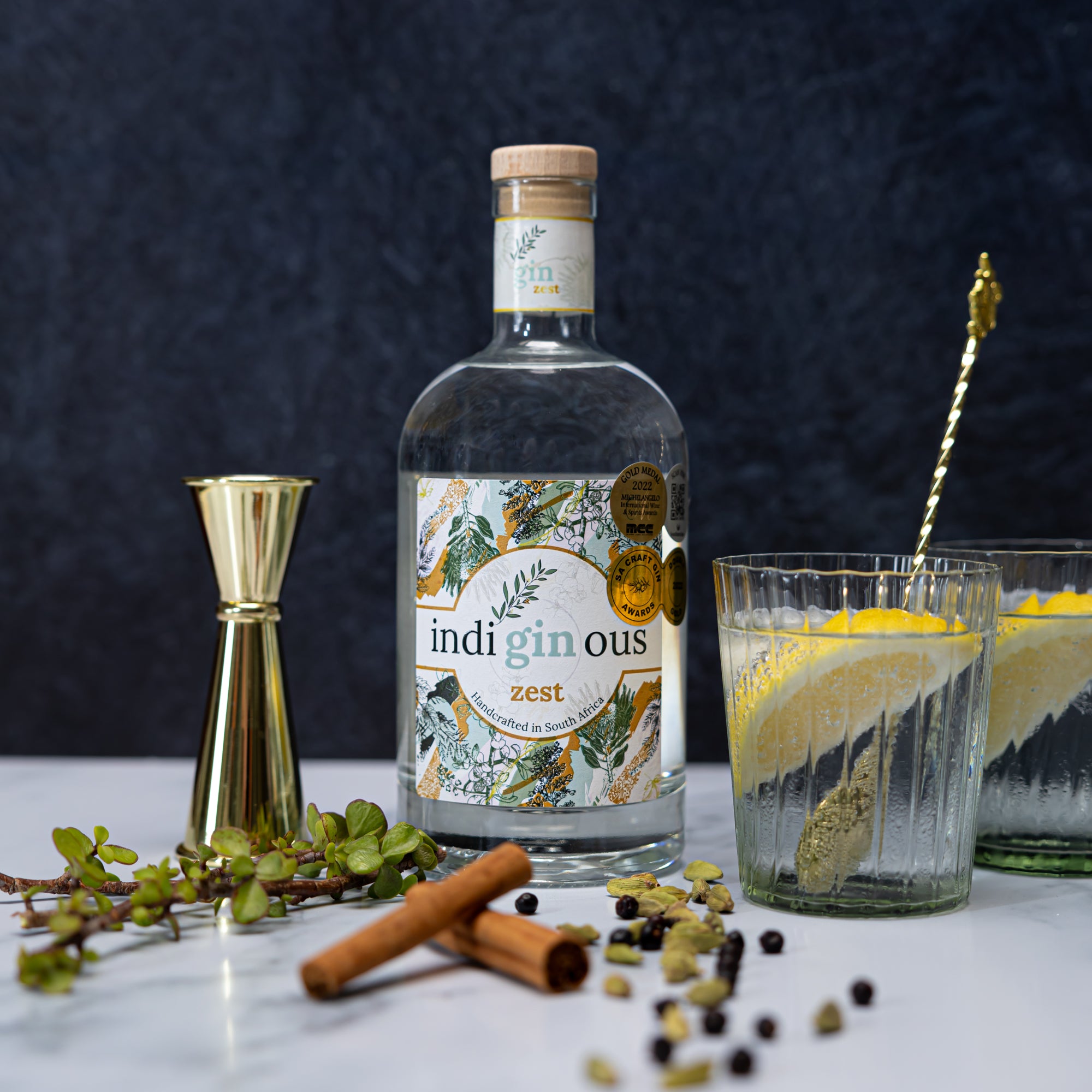 indiGINous Zest Gin - infused with Spekboom – Blomendahl Distillery
