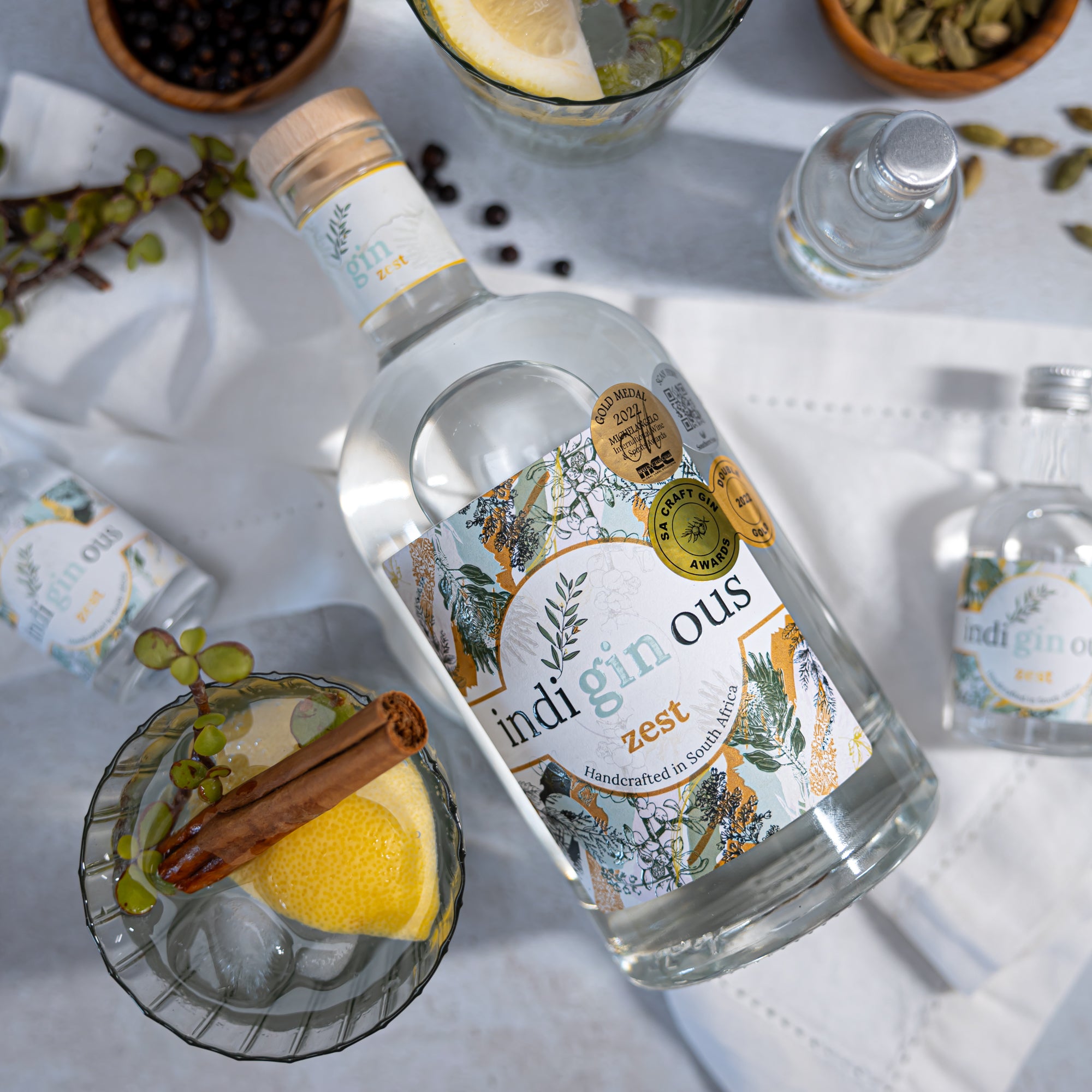 indiGINous Zest Gin - infused with Spekboom – Blomendahl Distillery
